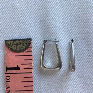 Cute silver hoop earrings